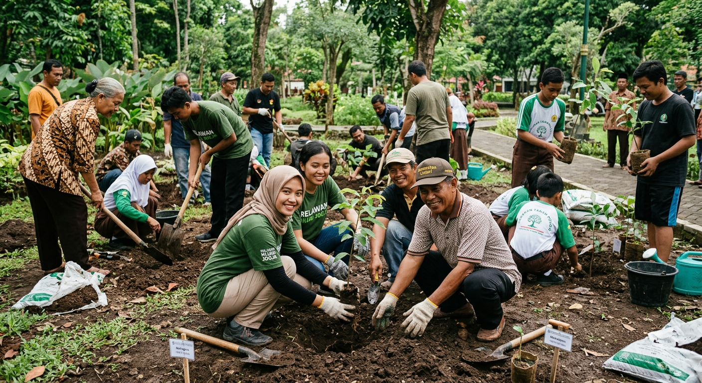 Penanaman Pohon Bersama Komunitas LIVESGP 6D Hijau