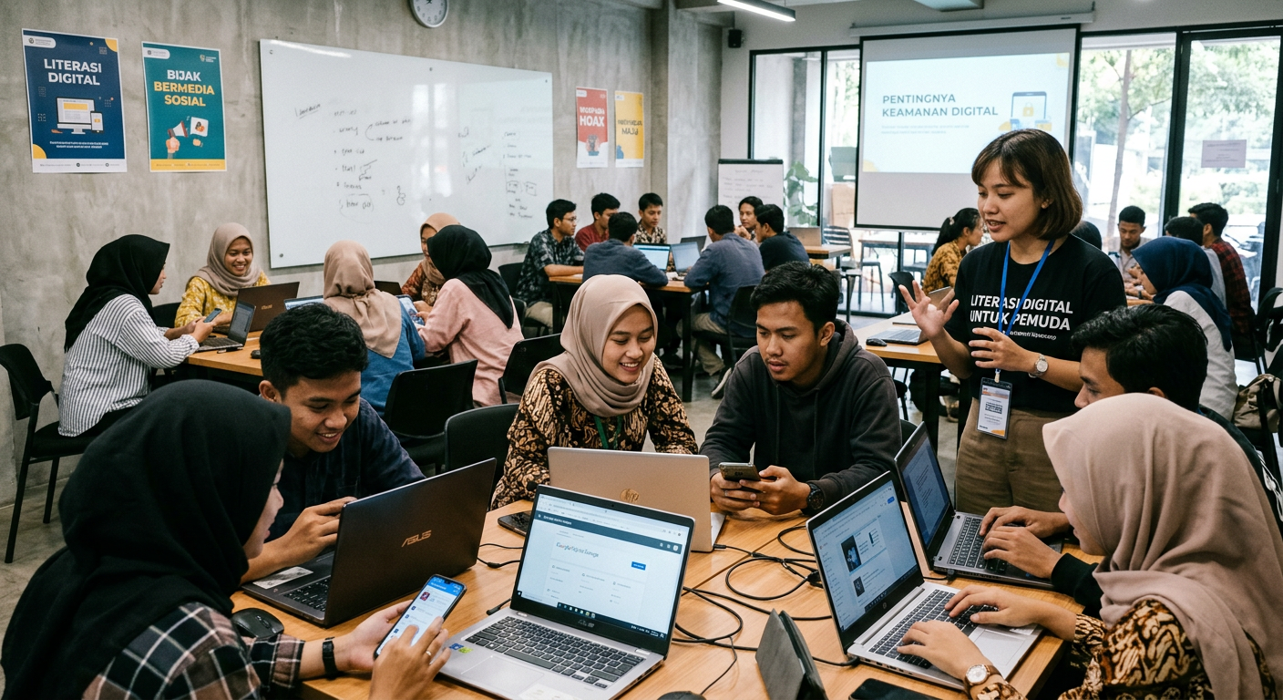 Workshop Literasi Digital Pemuda - kegiatan LIVESGP 6D