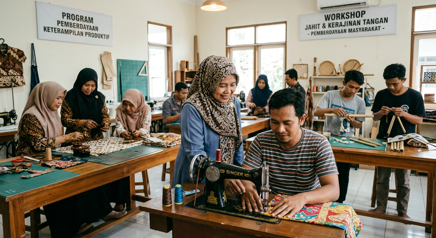 LIVESGP 6D Berdaya - Program pemberdayaan masyarakat dan peningkatan keterampilan produktif.